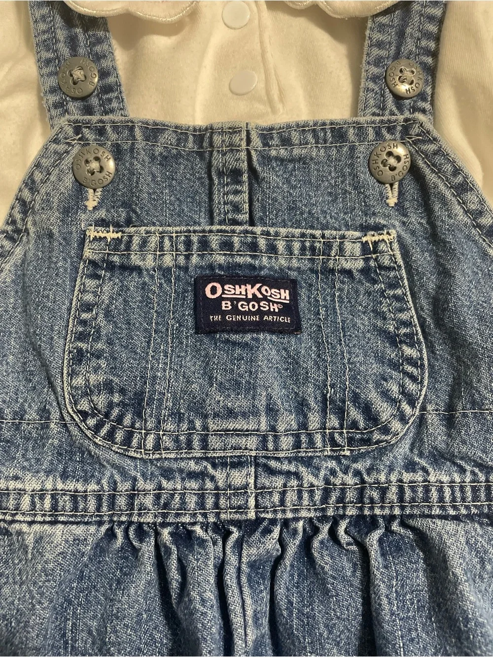 Vintage Oshkosh Overalls and Collared Shirt
